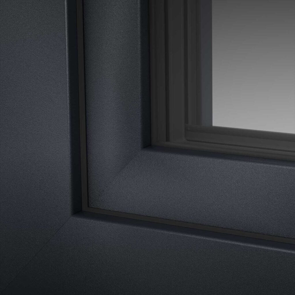 Ventana en color gris antracita liso