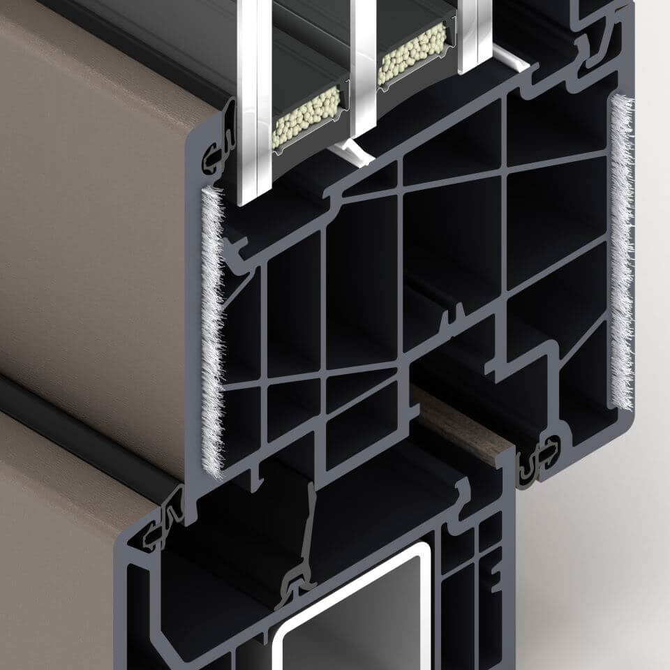 Fibra de vidrio - refuerzo en hojas de ventana FORMA ThermoFibra.