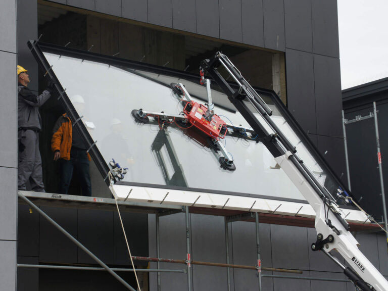 Instalación de un sitio de aluminio.