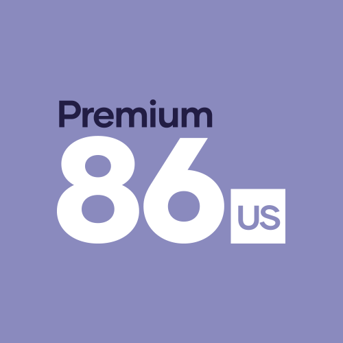 Logotipo premium de 86 EE. UU.