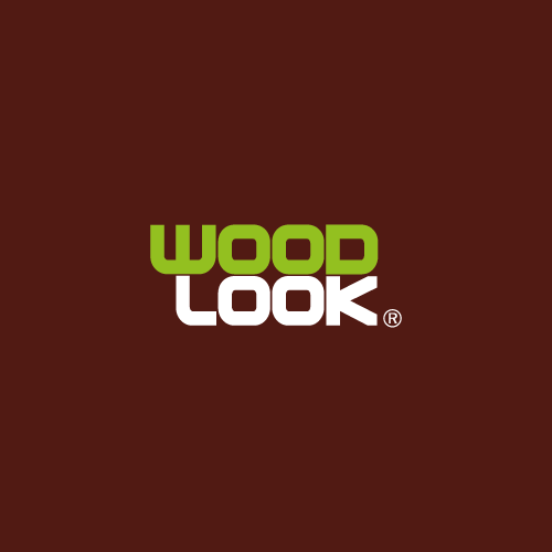 Logotipo de aspecto de madera.