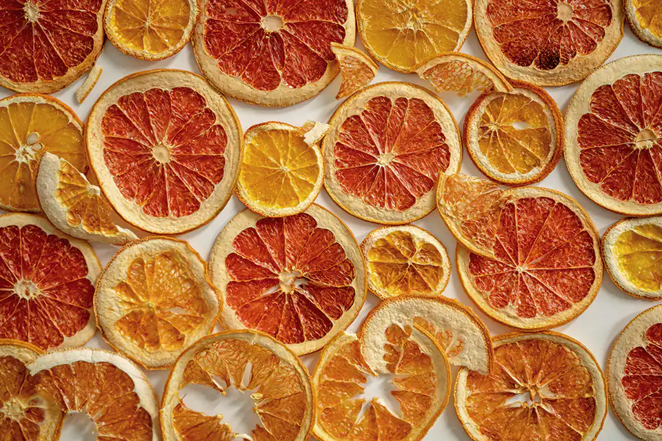 naranjas secas.